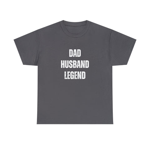 'Dad Husband Legend' Cotton Tee