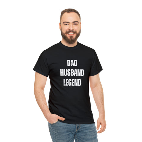 'Dad Husband Legend' Cotton Tee