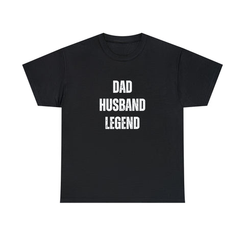 'Dad Husband Legend' Cotton Tee