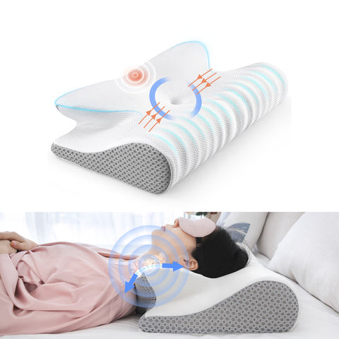 SnoozeAway 2 in 1 Contour + Neck Pillow