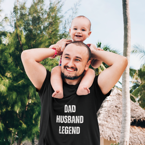 'Dad Husband Legend' Cotton Tee