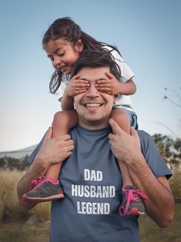 'Dad Husband Legend' Cotton Tee