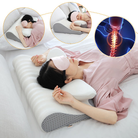 SnoozeAway 2 in 1 Contour + Neck Pillow